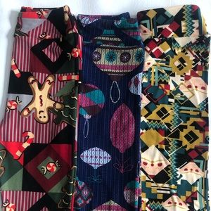 NEW KIDS HOLIDAY LEGGINGS! Set of 3!